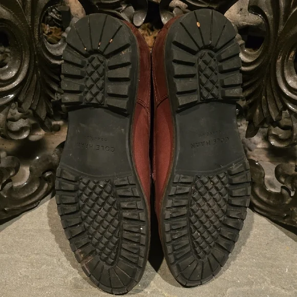 Elegant Cole Haan Nathan Plain Toe Men's Brown Leather Oxfords Size 9M